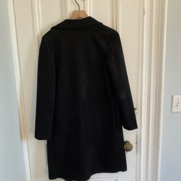 Zara faux suede black coat - Picture 4 of 4